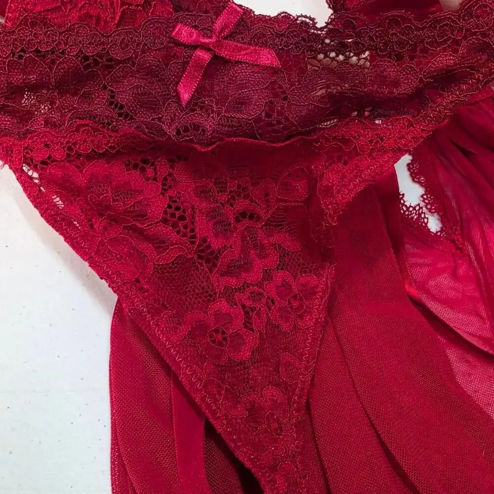 Jessica simpson red lace babydoll